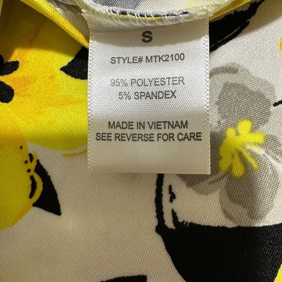 Lynn Ryan Womens Size S Yellow Floral Sleeveless Top Blouse NWT - Picture 6 of 7